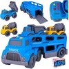 Malplay Žaislinis sunkvežimis- vilkikas su statybiniais automobiliais