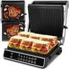 Maltec Didelis sumuštinių kepimo grilis, elektrinis sulankstomas skrudintuvas, „Panini“, 2500 W