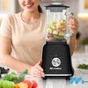 Maltec Stiklinis maišytuvas kokteiliams ir glotnučiams, malūnėlis, 2 buteliukai, didelis 1600 ml