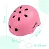 Malplay Vaikiškas dviratininko šalmas, reguliuojamas, 48–54 cm, rožinis - turkio