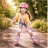 Malplay Vaikiškas dviratininko šalmas, reguliuojamas, 48–54 cm, rožinis - turkio