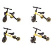Trike Fix Mini krosinis triratukas 3in1 su pedalais geltonas