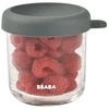 BEABA STIKLINIS MAISTO INDELIS SU DANGTELIU, MINERAL Pilkas, 250 ML