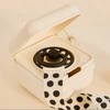 BIBS čiulptuko dėklas - užkandžių dėžutė Polka Dot - Ivory / Juodas