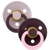BIBS čiulptukų rinkinys 1 dydis (0 - 6 mėn.) Fusion Dusky Lilac Plum Mix