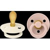 BIBS čiulptukų rinkinys 2 dydis (6 - 18 mėn.) Symmetrical Ivory / Blush