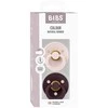 BIBS čiulptukų rinkinys 2 dydis (6 - 18 mėn.) Petal / Plum