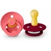 BIBS čiulptukų rinkinys 2 dydis (6 - 18 mėn.) Coral / Ruby