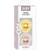 BIBS čiulptukų rinkinys 2 dydis (6 - 18 mėn.) Pale Butter/Petal