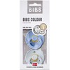 BIBS čiulptukų rinkinys 2 dydis (6 - 18 mėn.) Sky Mėlyna / Baby Mėlyna