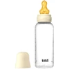 BIBS plastikinis buteliukas nuo dieglių 270 ml (Ivory) pilnas komplektas