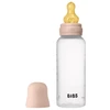 BIBS plastikinis buteliukas nuo dieglių 270 ml (Blush) pilnas komplektas