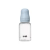 BIBS plastikinis buteliukas nuo dieglių 150 ml (Baby Mėlyna) pilnas komplektas