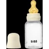BIBS plastikinis buteliukas nuo dieglių 150 ml (Ivory) pilnas komplektas