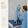 Blue Meyco Baby medvilninis vonios rankšluostis su gobtuvu 75 × 75 cm, Jeans Mėlyna