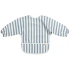 Blue Meyco Baby neperšlampamas seilinukas su rankovėmis 6–24 mėn., Fat Stripe Jeans Mėlyna