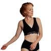 Carriwell nėriniais puošta liemenėlė maitinančioms (juoda) / Organic Crossover Nursing Bra