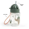 Done by Deer gertuvė su šiaudeliu Tiny Trails Žalias, 280 ml