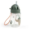 Done by Deer gertuvė su šiaudeliu Tiny Trails Žalias, 280 ml