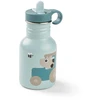 Done by Deer metalinė gertuvė su šiaudeliu Tiny Farm Mėlyna, 350 ml
