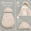 Elodie Details Cozy Cover 2in1 šiltas uždangalas nešioklei ir vežimėliui Juodas