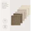 Meyco Baby frotinės šluostės-rankšluostukai kūdikiui Natural/Soft Sand/Taupe, 30×30 cm, 6 vnt.