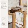 Meyco Baby frotinės šluostės-rankšluostukai kūdikiui Natural/Soft Sand/Taupe, 30×30 cm, 6 vnt.