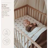 Meyco Baby medvilninė jersey paklodė su guma 60 × 120 cm, Bear Multicolor