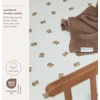 Meyco Baby medvilninė jersey paklodė su guma 60 × 120 cm, Bear Multicolor