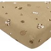 Meyco Baby medvilninė paklodė su guma 60 × 120 cm, Forest Animals Sand