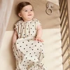 Meyco Baby medvilninis kūdikio miegmaišis Sweet Heart Soft Sand/Juodas, TOG 0.3