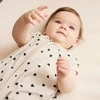 Meyco Baby medvilninis kūdikio miegmaišis Sweet Heart Soft Sand/Juodas, TOG 0.3