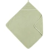 Meyco Baby medvilninis vonios rankšluostis su gobtuvu 75 × 75 cm, Soft Olive
