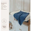 Meyco Baby medvilninis vonios rankšluostis su gobtuvu 75 × 75 cm, Indigo – Terry