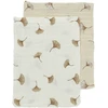 Meyco Baby muslino šluostės 30 × 30 cm (2 vnt.), Ginkgo Offwhite/Soft sand