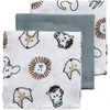 Meyco Baby muslino šluostės-merliukai Animal Multicolour, 30×30 cm, 3 vnt.
