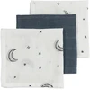 Meyco Baby muslino šluostės-merliukai Moon Indigo, 30×30 cm, 3 vnt.