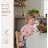 Meyco Baby neperšlampamas seilinukas su rankovėmis 6–24 mėn., Cherry Soft Rose