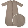 Meyco Baby Studio Classic pašiltintas miegmaišis su nusegamomis rankovėmis, 2.5 TOG, Dark Taupe