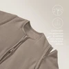 Meyco Baby Studio Classic pašiltintas miegmaišis su nusegamomis rankovėmis, 2.5 TOG, Dark Taupe