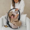 Meyco Baby Teddy automobilinės kėdutės vokelis kūdikiui Bear Warm Brown
