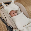 Meyco Baby Teddy automobilinės kėdutės vokelis kūdikiui Rabbit Natural