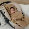Meyco Baby Teddy automobilinės kėdutės vokelis kūdikiui Bear Warm Brown