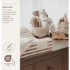 Meyco Baby vystymo lenta Fat Stripe Taupe, 50 × 70 cm