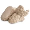 Mushie tapukai kūdikiui Cozy Baby Booties - Oatmeal