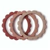 MUSHIE silikoninis kramtukas BRACELET, Rose/Blush/Shifting Sand, 3 vnt.