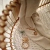 Mushie megztas pledas Textured Dots Baby Blanket (Off Baltas Melange)