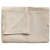 Mushie megztas pledas Textured Dots Baby Blanket (Off Baltas Melange)
