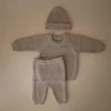 Mushie megztos kelnės Chunky Knit Pants rusvai gelsvas (įvairūs dydžiai)