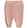 Mushie megztos kelnės Chunky Knit Pants Blush (įvairūs dydžiai)